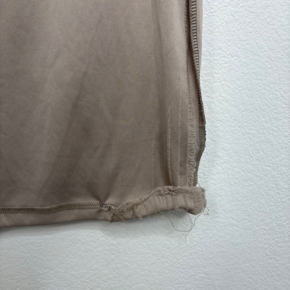 Lulus Metallic Ruched Bodycon Dress Gold Sparkle Long Sleeve XL - Picture 5 of 6